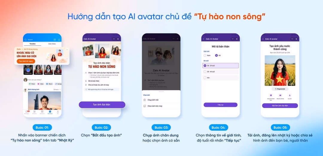 Giao diện cuộc gọi chủ đề Tự hào non sông